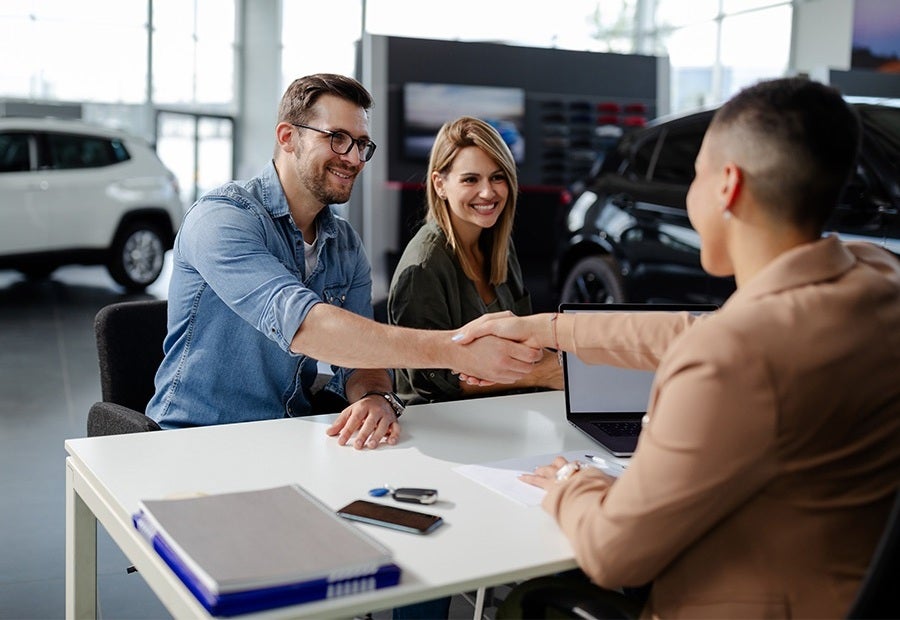Customers at Desk